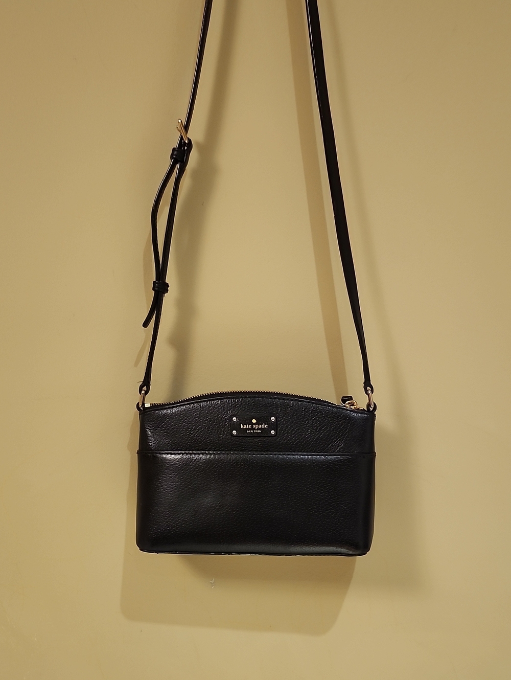 kate spade Black Pebbled Leather Crossbody Bag